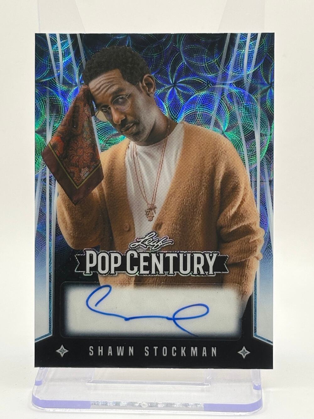 2025 Leaf Pop Century Shawn Stockman Blue Scope Auto 2/4 SP Boyz II Men